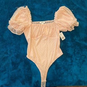 privy baby pink bodysuit size L